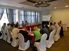 Participants during working meeting on enhancement of municipal websites